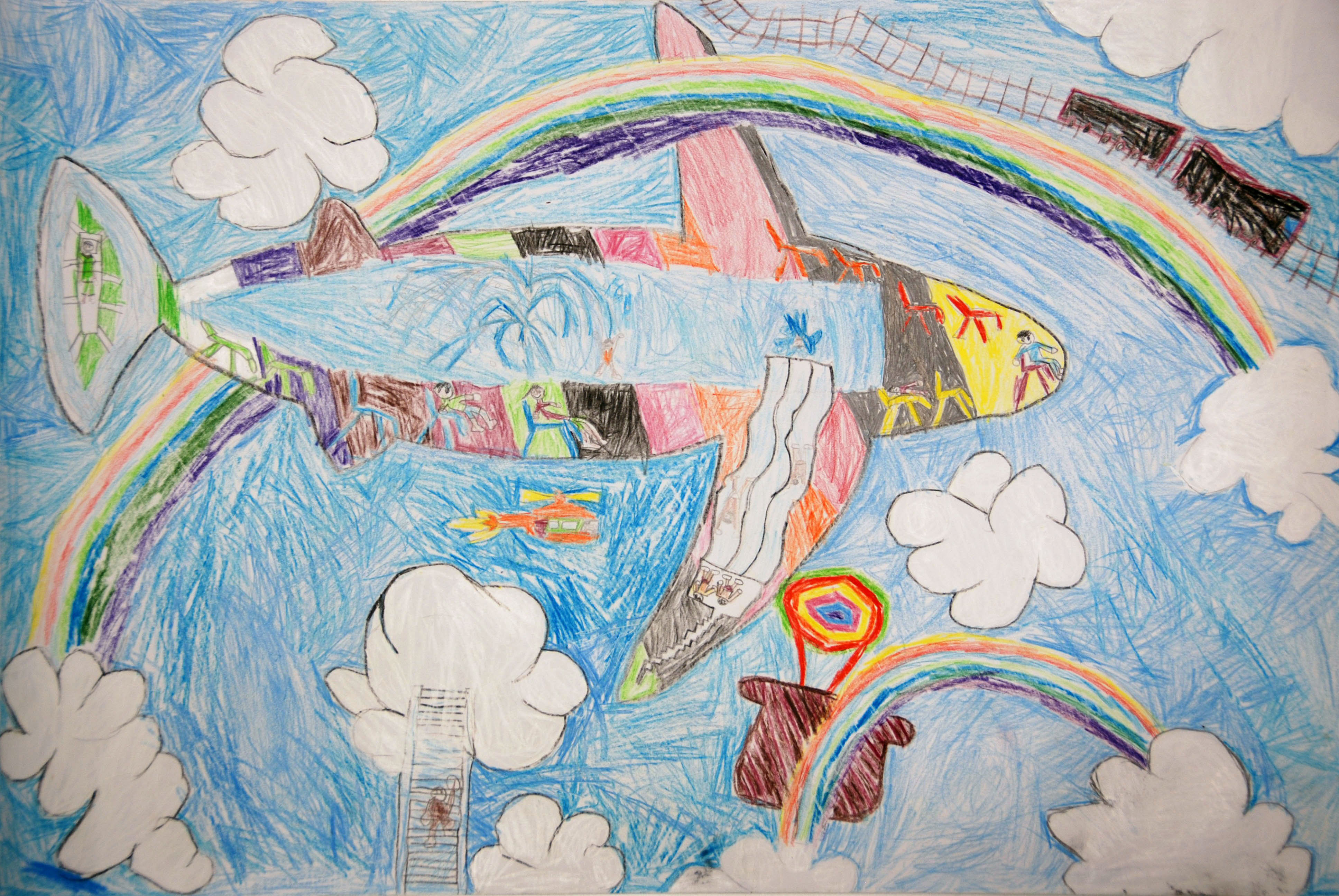 未来の乗り物　～プールがある飛行機～